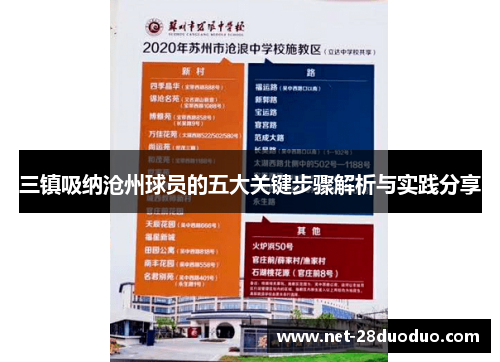 三镇吸纳沧州球员的五大关键步骤解析与实践分享